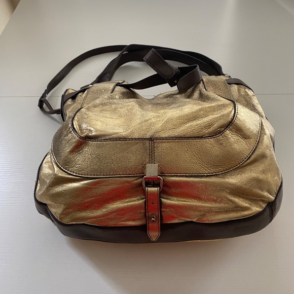 KOOBA Parker Golden Metallic Hobo Shoulder Bag O/S - Picture 13 of 15